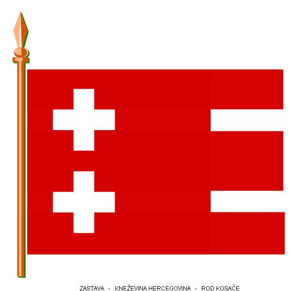 zastava-knezevina-hercegovina-roda kosace